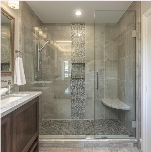 a shower glass door