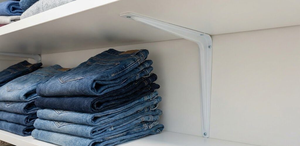 proper support brackets for shelves