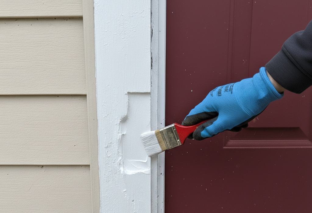shaping-sanding-sealing-rotten-wood-door