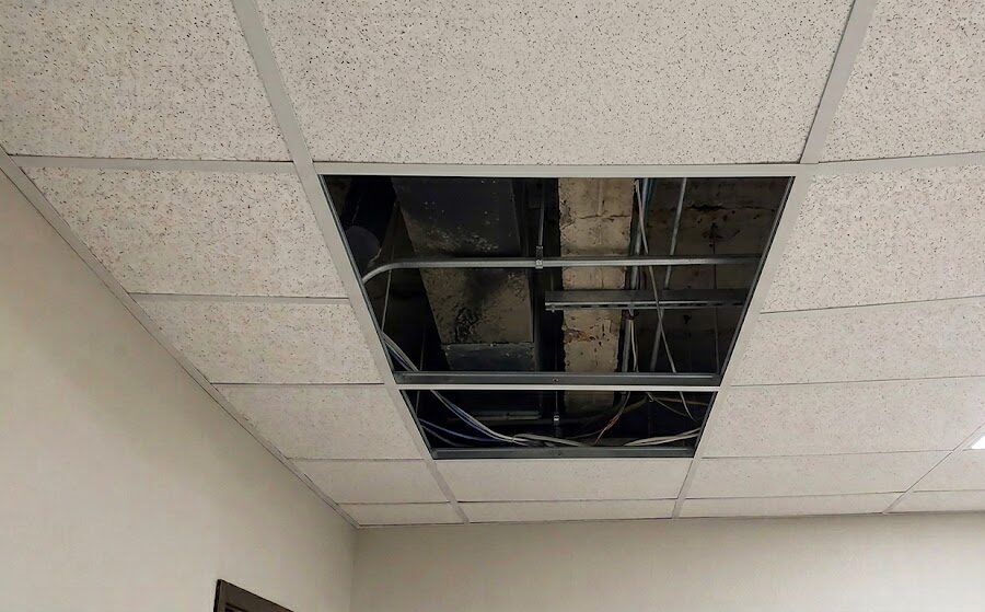 missing ceiling tiles