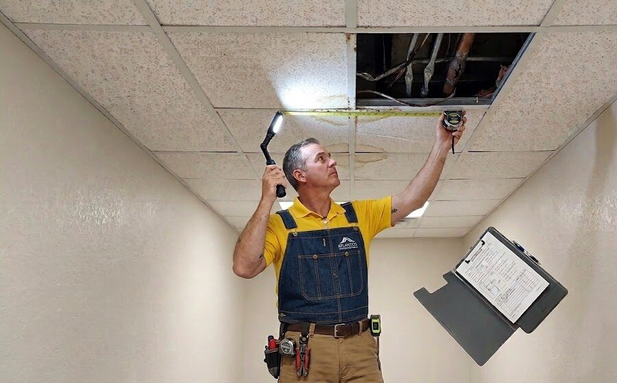 handyman dropped ceiling repair