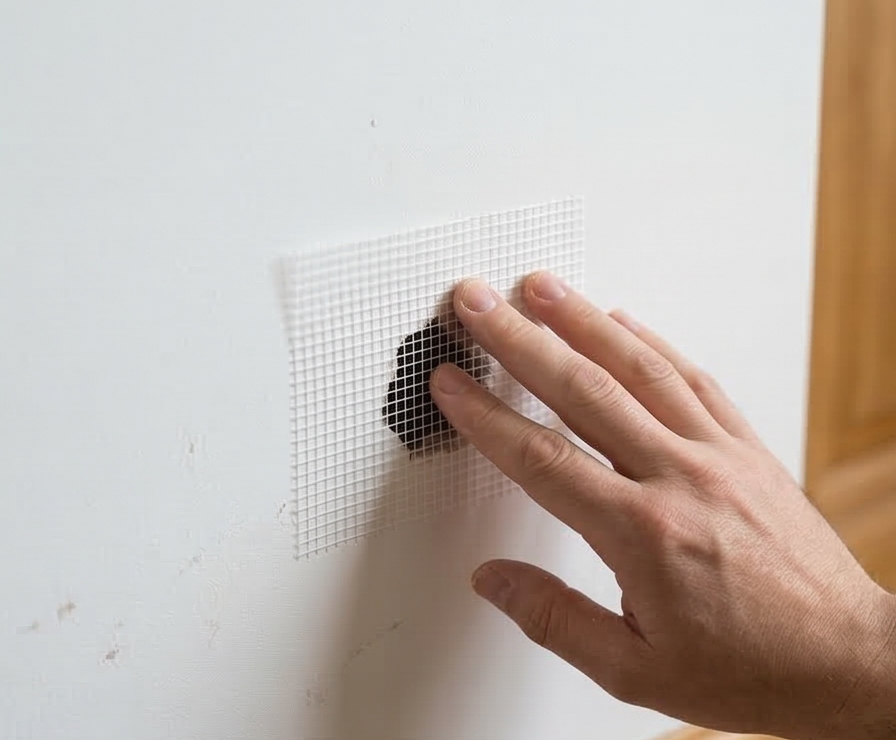 applying the right patch for the drywall cover