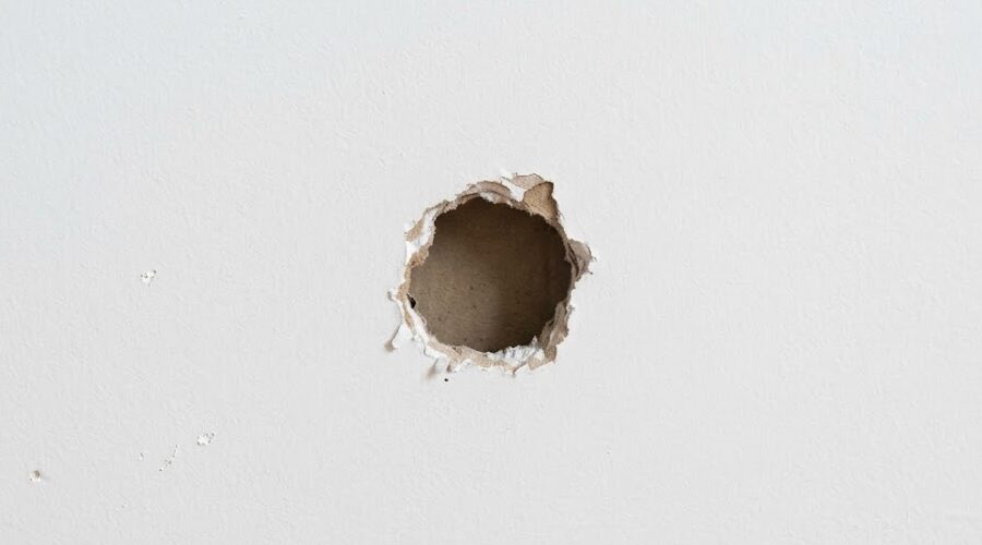 drywall hole